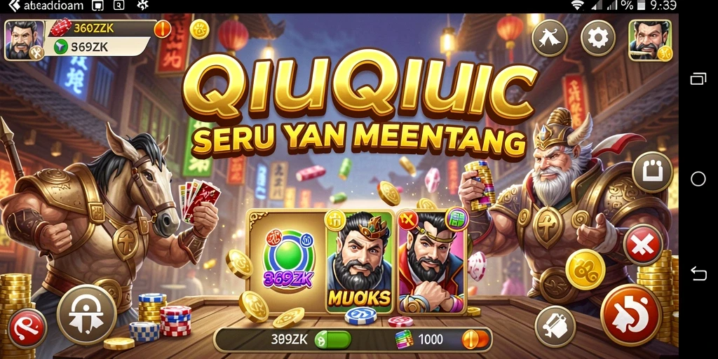 Screenshot gameplay QiuQiu yang seru dan dinamis.