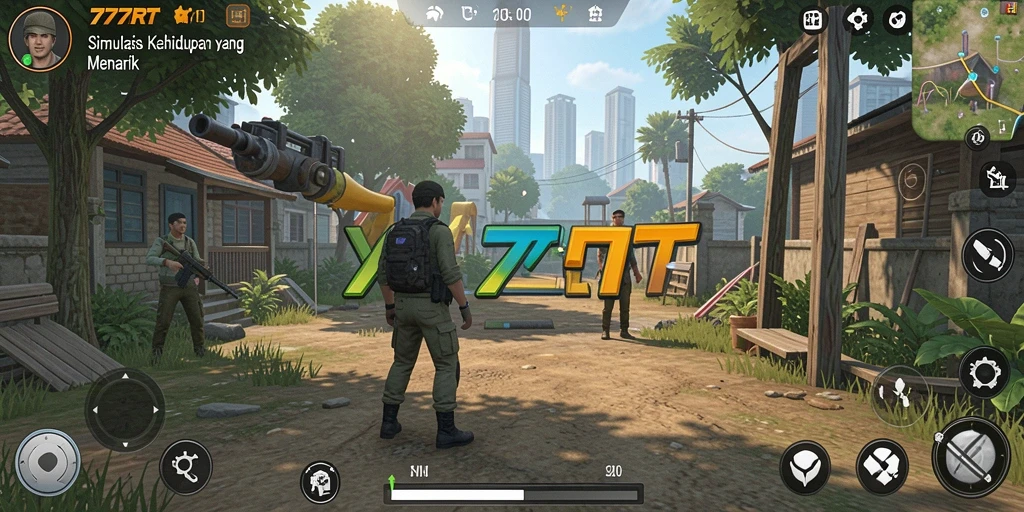 Screenshot utama 777RT menampilkan gameplay simulasi yang menarik.