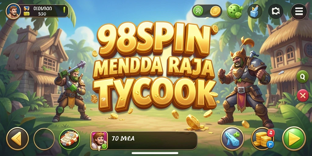 Tampilan gameplay menarik dari 98SPIN dengan elemen Tycoon.