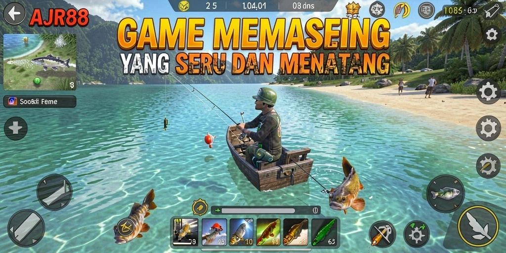 Tangkapan ikan yang mengesankan dalam gameplay AJR88.