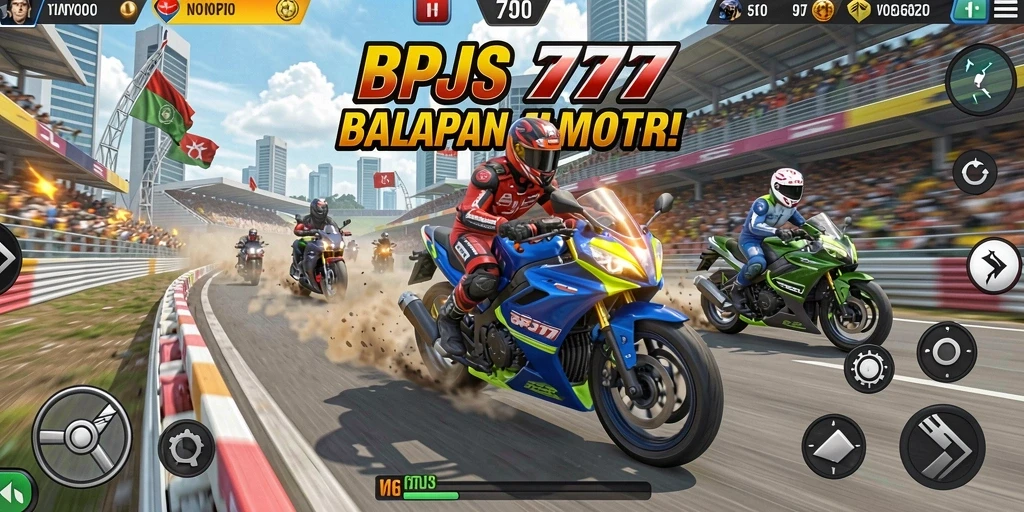 Gameplay seru balapan motor di BPJS777.