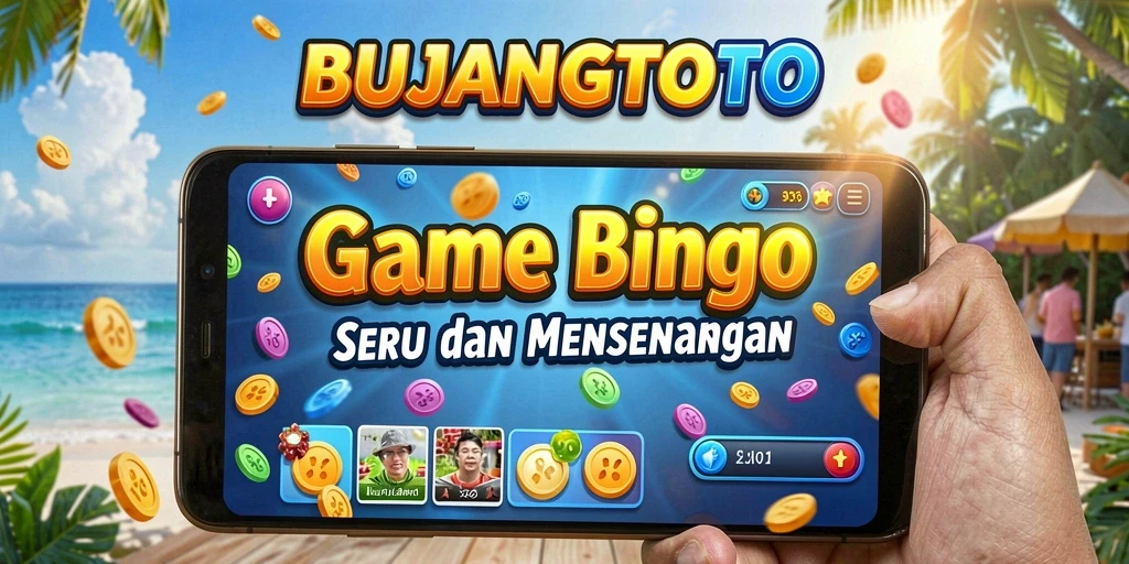 Tampilan antarmuka permainan Bingo BUJANGTOTO yang menarik.