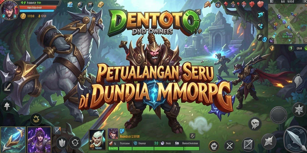 Tampilan aksi seru dalam dunia permainan DENTOTO.