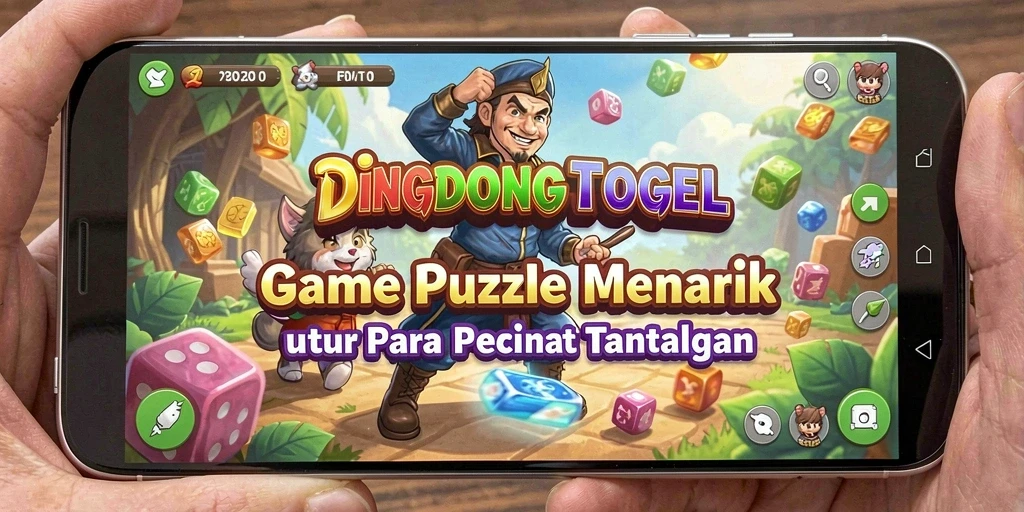 Gameplay DINGDONGTOGEL menampilkan tantangan puzzle yang menarik dan penuh warna.