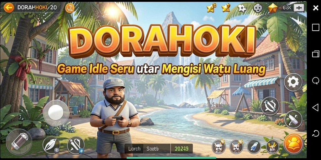 Tampilan gameplay DORAHOKI yang menarik dan interaktif.
