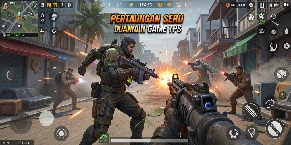 Tangkap momen seru dalam gameplay TPS GATOTKACA123.