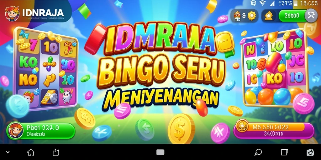 Screenshot gameplay IDNRAJA menampilkan kegembiraan permainan Bingo.