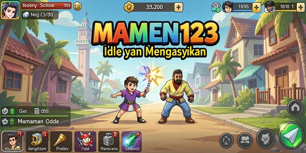 Tampilan menarik gameplay MAMEN123 dengan karakter yang aktif.