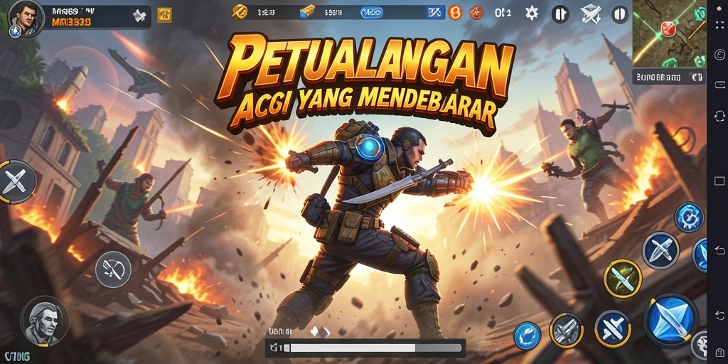Tangkapan layar utama MR888 menunjukkan duel aksi yang intens.