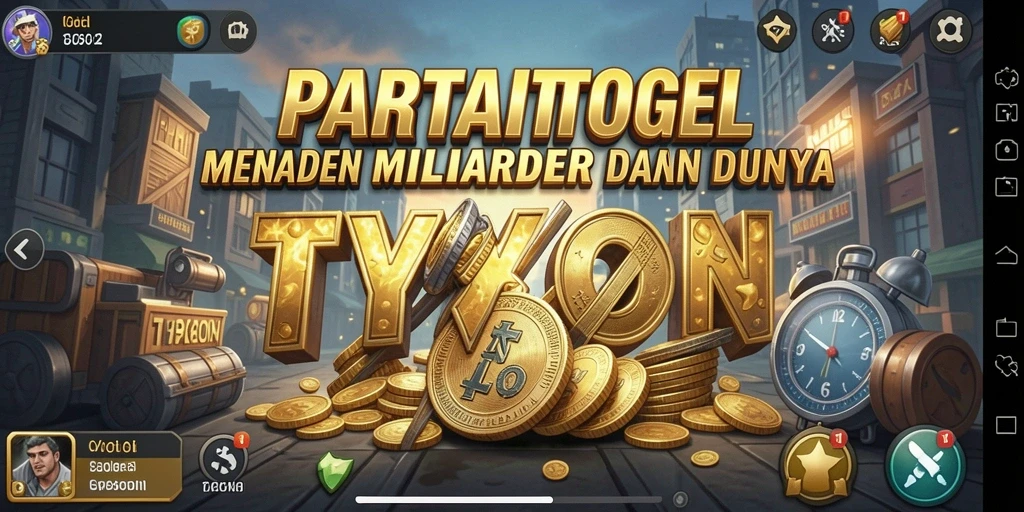 Tampilan gameplay PARTAITOGEL yang menampilkan pengelolaan bisnis yang menarik.