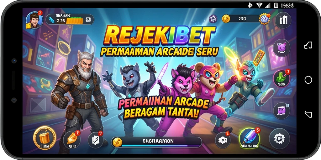 Tampilan gameplay seru dari REJEKIBET dengan aksi yang mendebarkan.