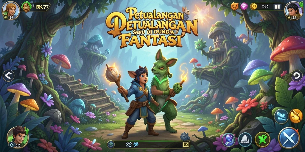 Gameplay seru yang mengajak eksplorasi dalam petualangan.