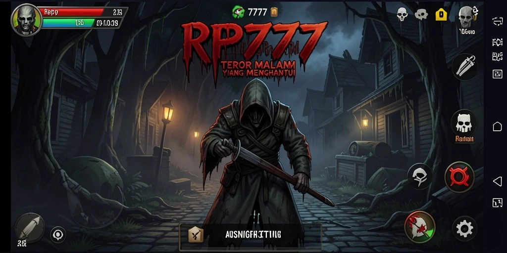 Tangkapan layar gameplay RP777 yang menampilkan momen menakutkan.
