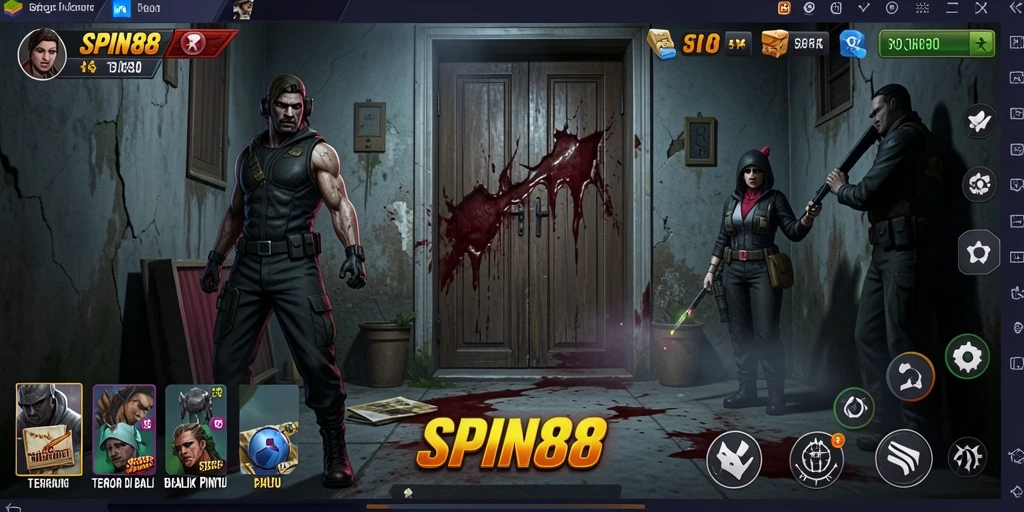 Tampilan mendebarkan dari gameplay SPIN88 yang penuh kengerian.