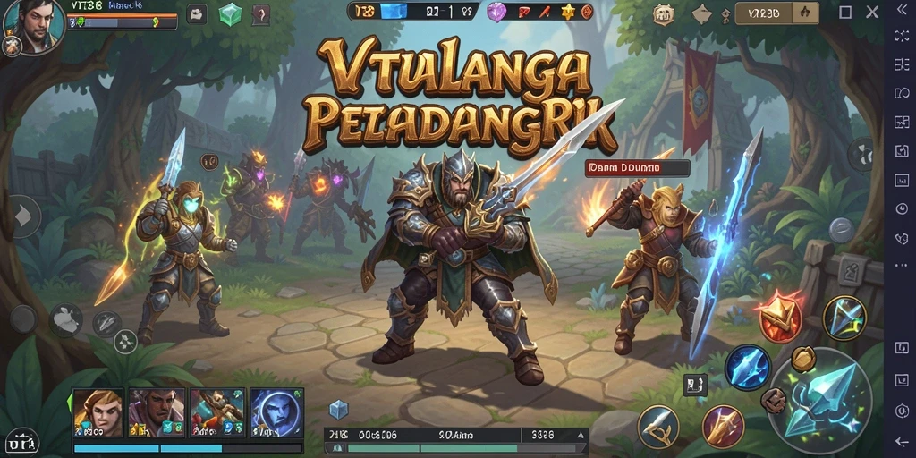 Tampilan gameplay RPG yang penuh aksi dan strategi di VT38.
